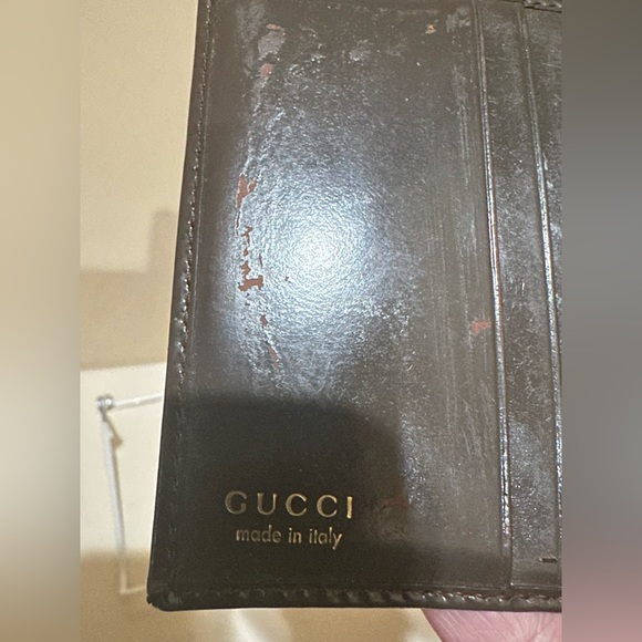 Gucci Brown Enamel Bifold Wallet - Picture 9 of 10